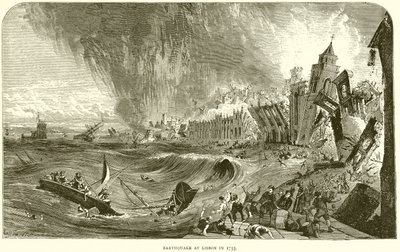 Earthquake at Lisbon in 1755 by English School