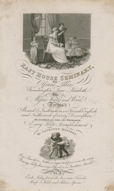 East House Seminary for Young Ladies by English School