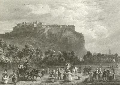 Edinburgh Castle from Princes Street by English School
