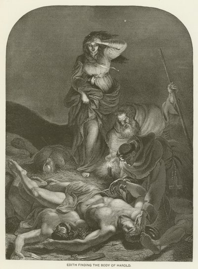 Edith finding the body of Harold by English School