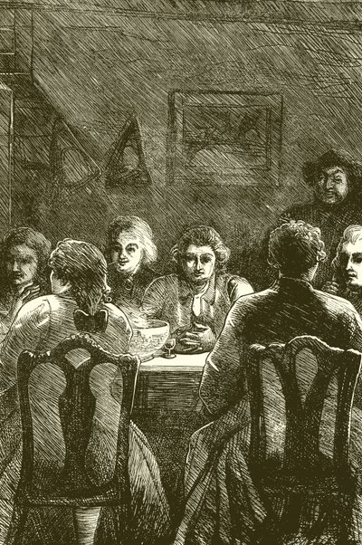 Edmund Burke at the Literary Club by English School