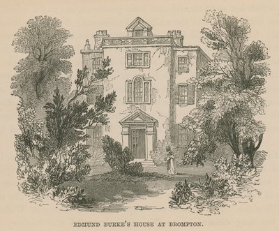 Edmund Burkes House in Brompton, London by English School