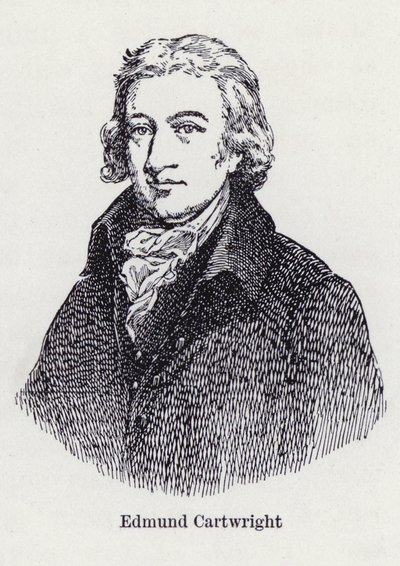 Edmund Cartwright, English Inventor of the Power Loom (litho) by English School