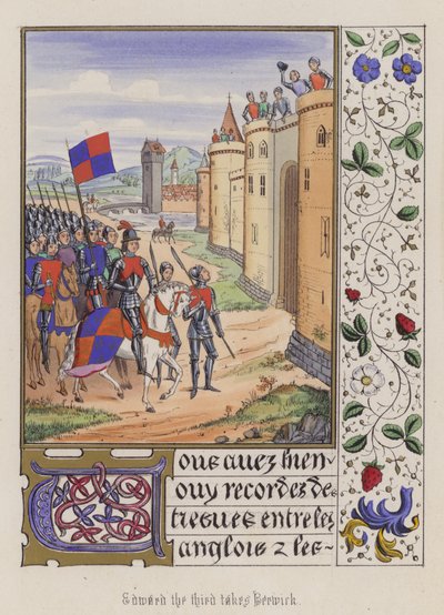 Edward III Takes Berwick by English School