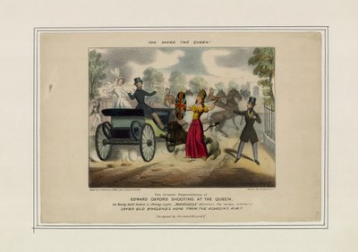 Edward Oxford shooting at the Queen, saved by Britannia by English School