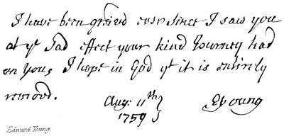 Edward Young by English School