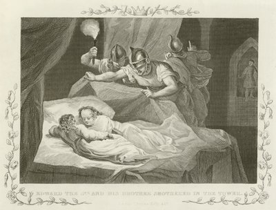 Edward the 5th and His Brother Smothered in the Tower by English School