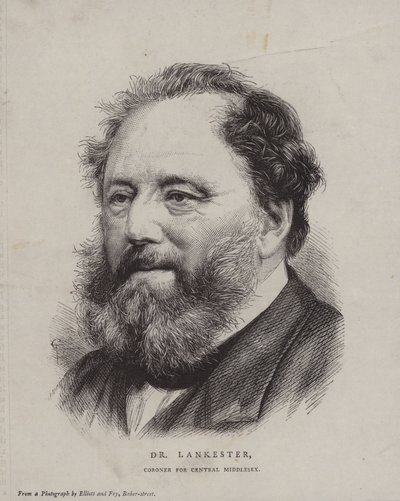 Edwin Lankester, English surgeon and naturalist and Coroner for Central Middlesex by English School