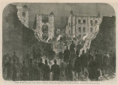 Effects of the Explosion at the House of Detention, Clerkenwell by English School