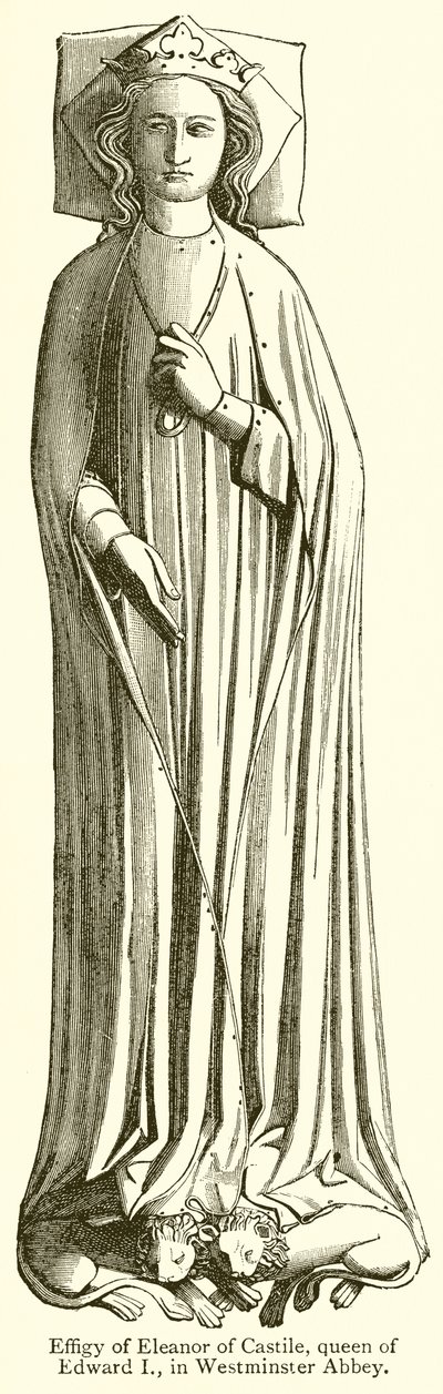 Effigy of Eleanor of Castile, Queen of Edward I, in Westminster Abbey by English School