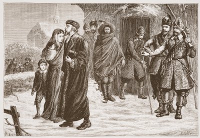 Ejecting a Hungarian Protestant Pastor in the Winter Time by English School