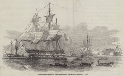 Embarkation of Political Prisoners at Brest, for Cayenne by English School