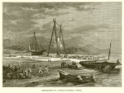 Embarkation of a Block of Marble: Avenza by English School