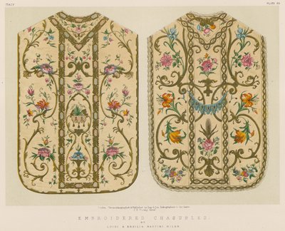 Embroidered Chasubles by English School