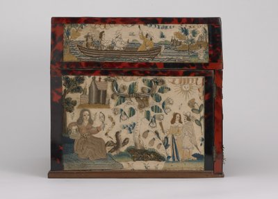 Embroidered casket, c.1660 by English School