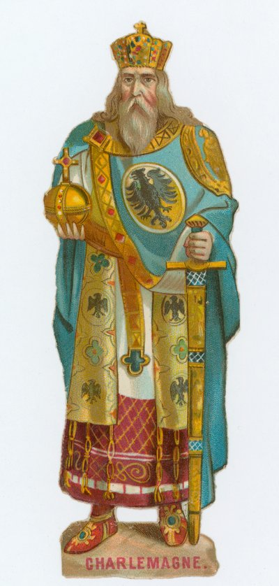 Emperor Charlemagne by English School