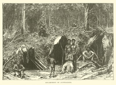 Encampment of Australians by English School