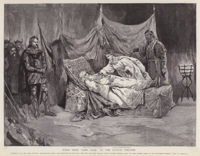 English actors Henry Irving and Ellen Terry in a production of Shakespeare