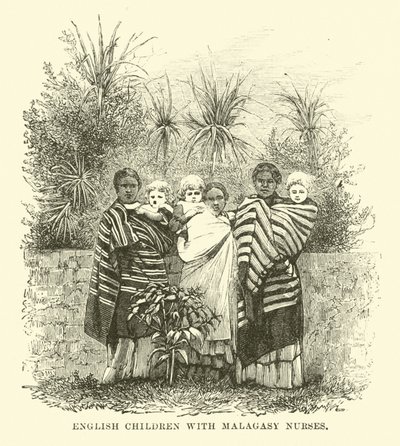 English Children with Malagasy Nurses by English School