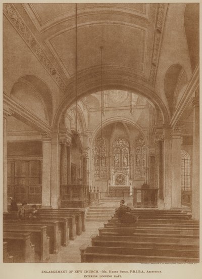 Enlargement of Kew Church by English School