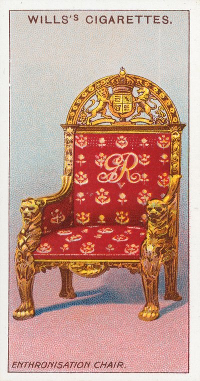 Enthronisation chair by English School