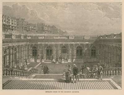 Entrance Court of the Brighton Aquarium by English School