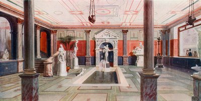 Entrance Hall of Messrs Pears of Pears Soap Fame, Reproducing a Hall in Herculaneum by English School