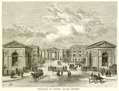 Entrance to Euston Square Station by English School