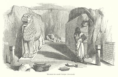 Entrance to a Small Temple (Nimroud) by English School
