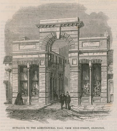 Entrance to the Agricultural Hall by English School