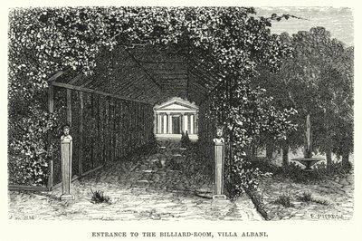 Entrance to the Billiard-Room, Villa Albani by English School