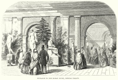 Entrance to the Roman Court, Crystal Palace by English School