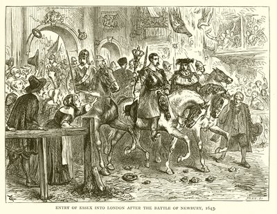 Entry of Essex into London after the Battle of Newbury, 1643 by English School