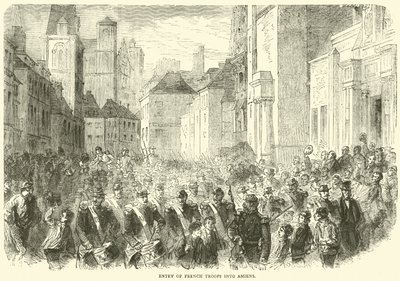 Entry of French Troops into Amiens, May 1871 by English School