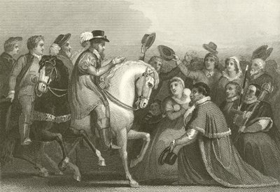 Entry of James I into London by English School