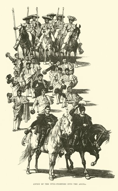 Entry of the Bull-fighters into the Arena by English School