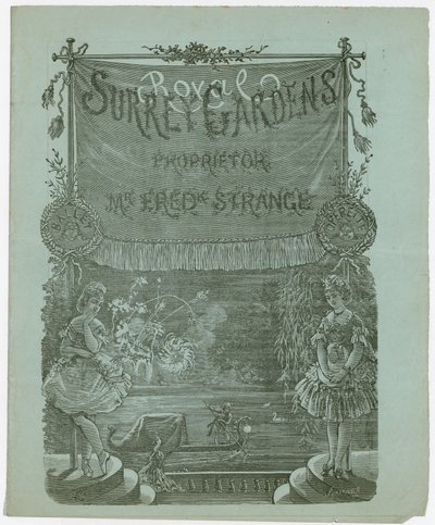 Entry Ticket to the Royal Surrey Gardens, Walworth, Surrey by English School