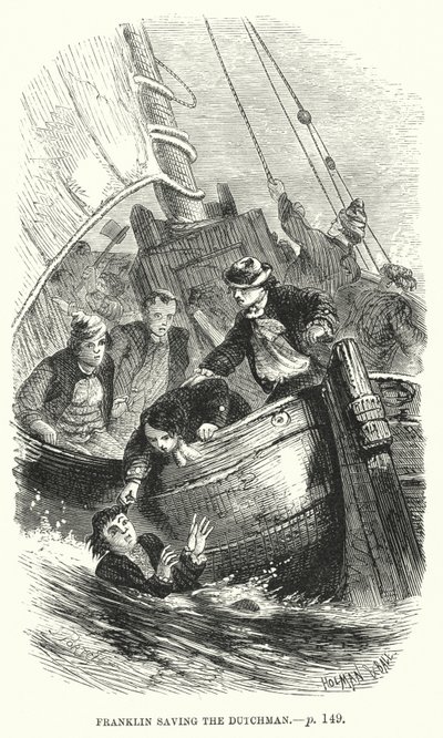 Episode in the Life of the Young Benjamin Franklin by English School
