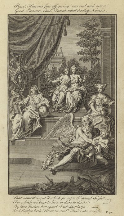 Epistle IV, Of the Nature and State of Man, With Respect to Happiness by Alexander Pope by English School