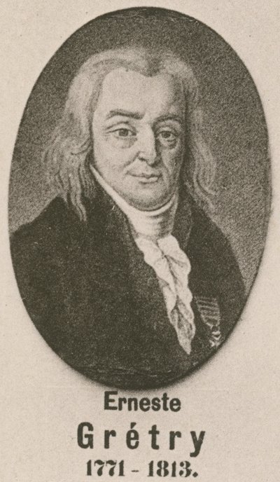 Erneste Gretry (engraving) by English School