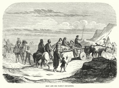 Esau and His Family Departing by English School