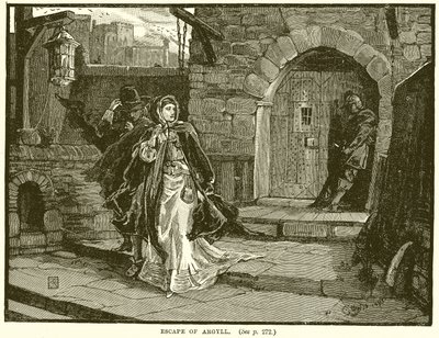 Escape of Argyll by English School