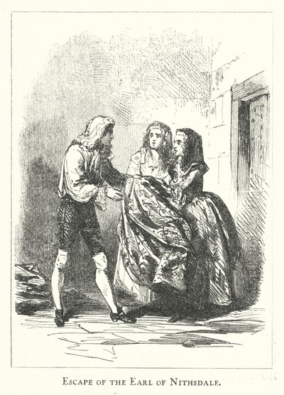 Escape of the Earl of Nithsdale by English School