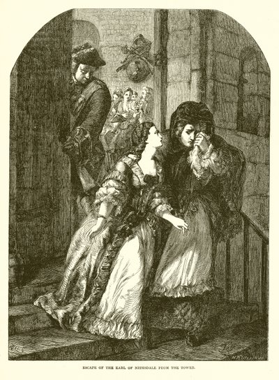 Escape of the Earl of Nithsdale from the Tower by English School