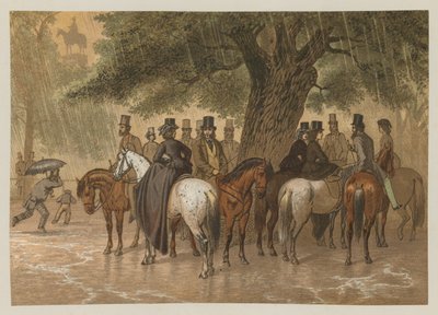 Escaping the Rain in Hyde Park, London by English School