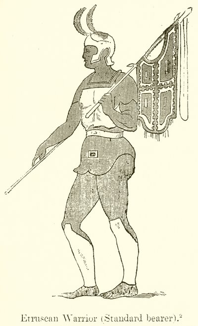 Etruscan Warrior (Standard Bearer) by English School
