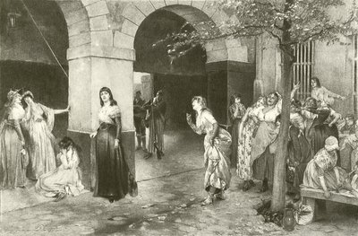 Mme Roland in the Prison of Ste Pelagie by English School