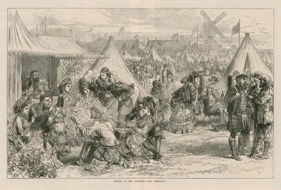 Evening at the Volunteer Camp by English School