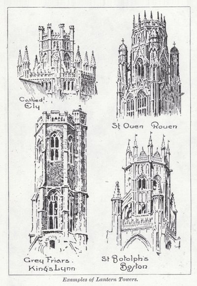 Examples of lantern towers by English School