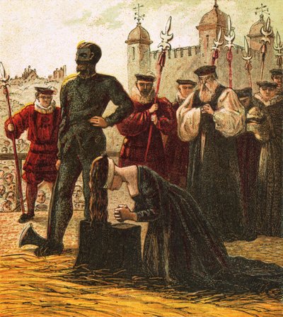 Execution of Lady Jane Grey by English School